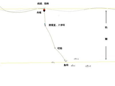 浮游矶钓基础知识之十一——全游动钓组 矶钓全游动钓法图解