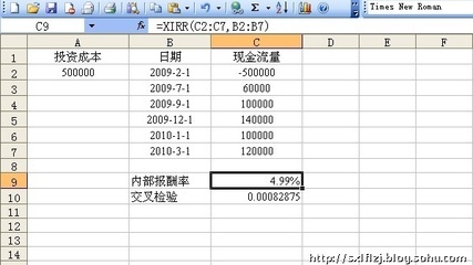 Excel财务应用13——内部收益率 项目财务内部收益率