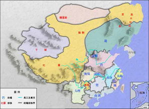 中国历代地图2（五胡十六国） 中国历朝历代地图