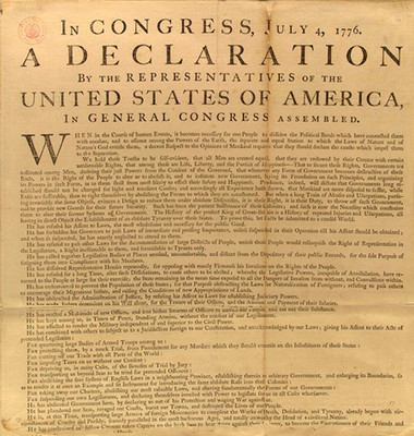 美国独立宣言(全文) 独立宣言全文