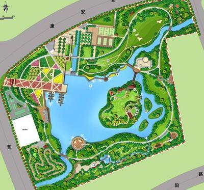 公园设计说明书 哈尔滨音乐公园平面图