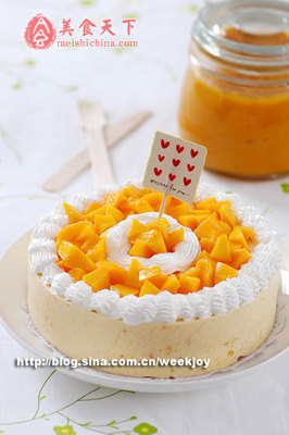 史上最美味儿的慕斯蛋糕图片详解。【芒果慕斯蛋糕】 芒果慕斯蛋糕的做法