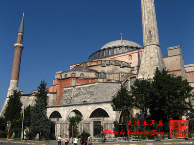 走进土耳其——宗教圣殿圣索非亚大教堂 圣索非亚大教堂简笔画