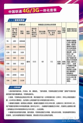 濮阳移动4g市内本地38a套餐资费标准？ 联通4g本地套餐资费