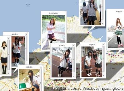 日本女生校服全球最美(高清大图) 全球地图高清版大图