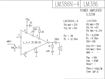 LM386应用电路实例_LM386简单功放电路图 最简单功放电路图