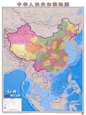 时事地理：中国竖版地图