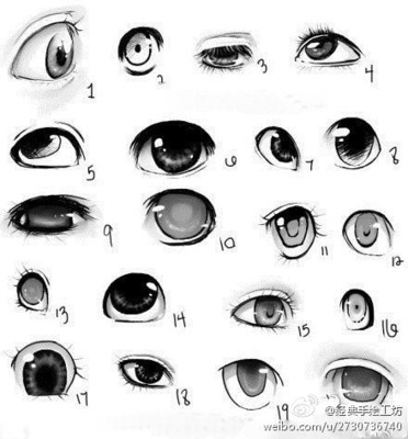 动漫人物眼睛画法 动漫眼睛画法步骤图片