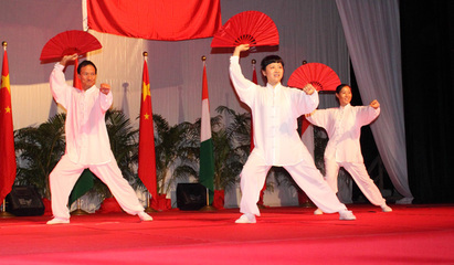 2011庆七一系列之1排练节目:中国功夫扇(第2套)