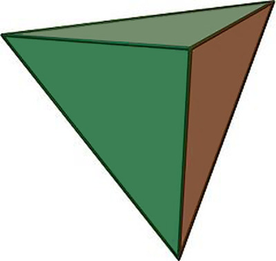 整体是一个正四面体 正四面体的高