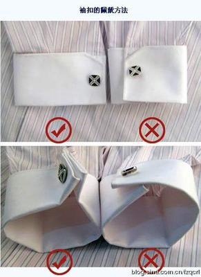 你了解吗？－－男士衬衫袖扣的使用方法（图） 普通衬衫怎么用袖扣