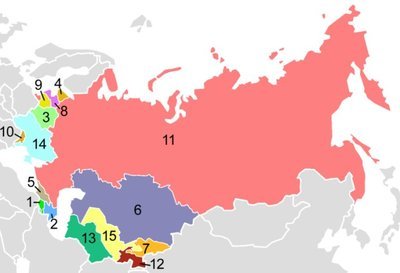 苏联解体分裂成的国家（附图） 苏联解体出哪些国家