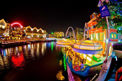 印象新加坡（六）——驳船码头和克拉码头 新加坡克拉码头游船