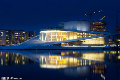挪威首都奥斯陆（街景） 挪威奥斯陆歌剧院