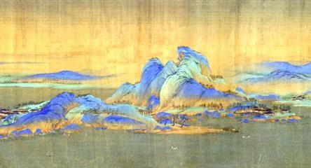 中国十大传世名画之一《千里江山图》 中国古代十大传世名画