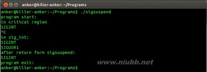sigsuspend()函数作用详解_西风 sigusr1信号详解