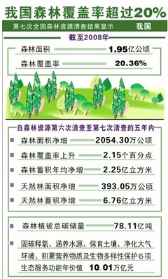 第八次全国森林资源清查主要结果——森林面积 森林资源连续清查