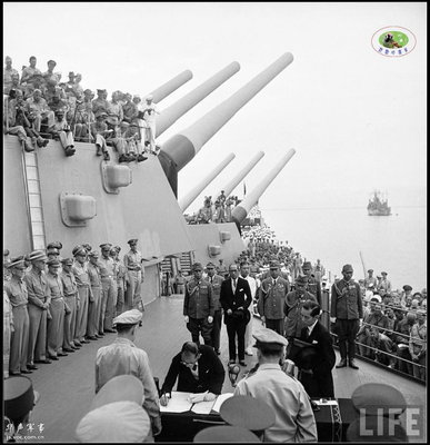 密苏里号战列舰上的中国将军们——立此存照（七） 密苏里号战列舰图纸
