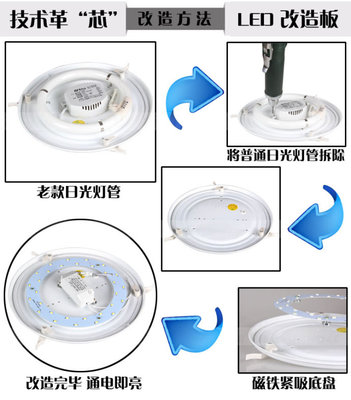 吸顶灯DIY-LED改造模块_Thomas_D led吸顶灯改造灯条