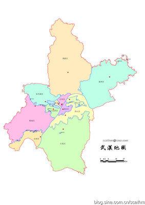 原创：真实的武汉分乡镇行政区划图