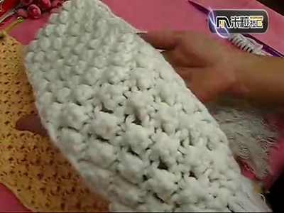 菠萝花围巾的织法 织围巾的花样图解
