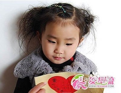 小女孩可爱发型绑扎方法 图解 小孩发型扎法100图片