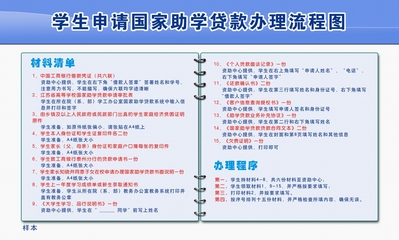 国家助学贷款申请流程 中国助学贷款信息网