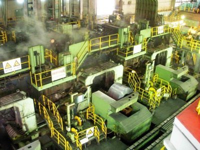 上海宝钢2050钢板热轧生产线参观 宝钢热轧厂