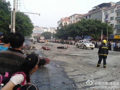 2013年9月9日8时许广西桂林附近一学校门口发生爆炸 广西桂林甘蔗网