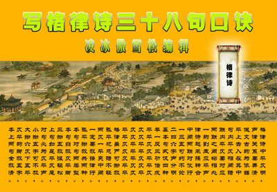 【原创】格律诗口诀三十八句注解 写格律诗三十八句口诀