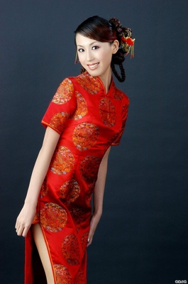 风情万种的中国旗袍美女 中国风锦衣旗袍美女