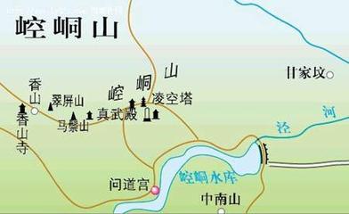 甘肃平凉崆峒山 平凉崆峒山旅游地图