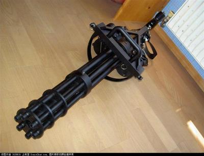 加特林多管式机关枪(米尼岗Minigun)［转载］ m134米尼岗机枪