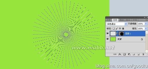 PhotoShop利用一根直线制作放射线、图像留痕旋转360°———cjbs 漫画放射线