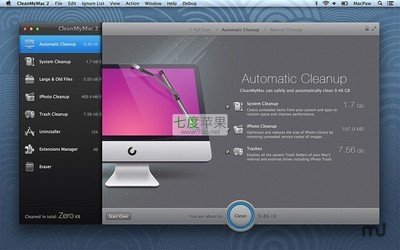 Mac最好用的系统清理卸载工具软件最新破解版CleanMyMac3.0.2MacO cleanmymac破解版下载