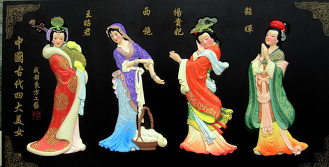 中国古代四大美女图及介绍 古代四大美女