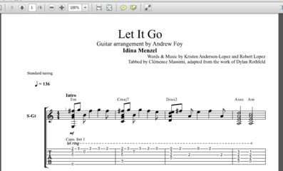 LetItGo吉他谱 let it go吉他谱