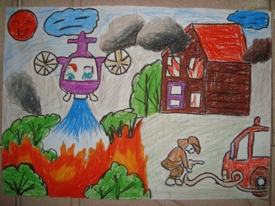 消防安全知识图片 消防安全绘画比赛图片