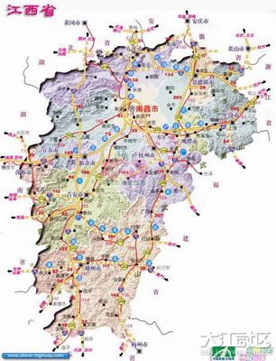 最新版江西高速公路地图 江西高速公路地图全图