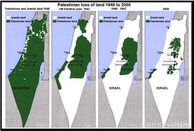 我为何反对巴勒斯坦建国？ 巴勒斯坦地图