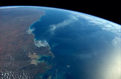 从国际空间站看地球(组图） 国际空间站拍摄的地球