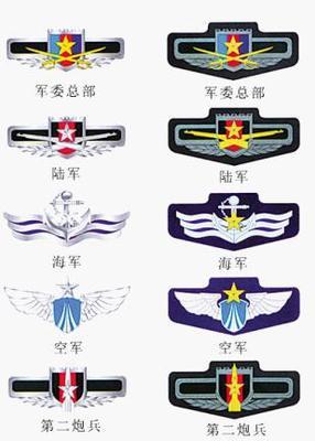 [转] 中国人民解放军军衔及军种符号 中国解放军军种