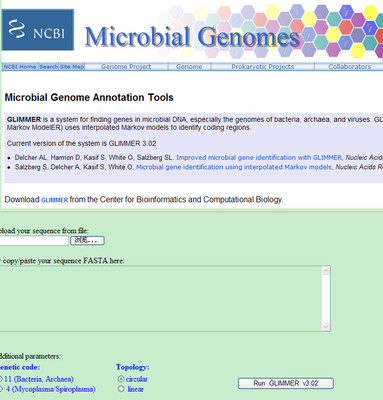 微生物基因组注释和基因预测工具:Glimmer