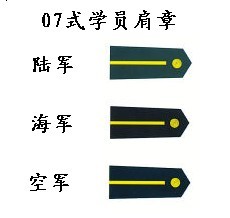 中国的军衔和军官资历（配肩章图） 肩章代表的军衔