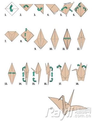 折纸鹤的方法 折纸鹤的方法图解