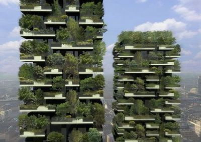 意大利建世界首例“空中森林公寓”(图) 意大利米兰的垂直森林