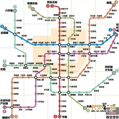 西安地铁线网规划图_天天西安 西安地铁2020规划图