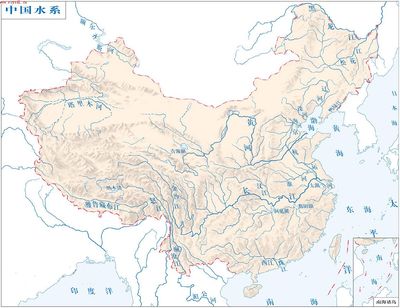 中国河流分布图 中国河流分布图高清