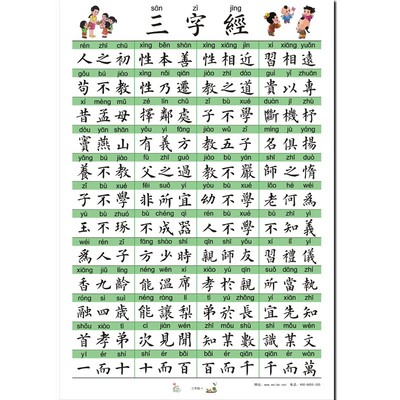 三字经全文带拼音和图画版 带拼音的三字经全文