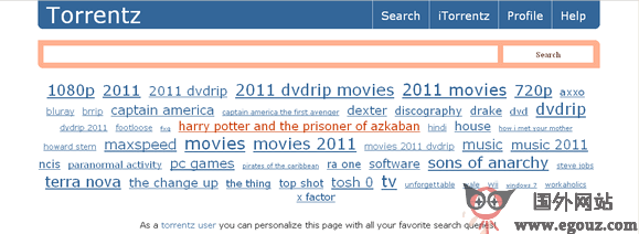 Torrentz:BT资源搜索引擎